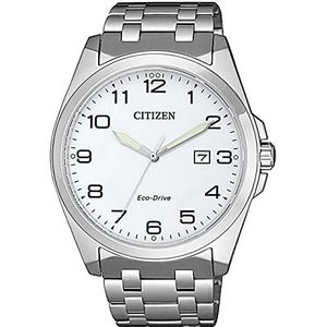 CITIZEN Eco-Drive Herenhorloge Saffier BM7108-81A, zilver, armband, zilver., Armband