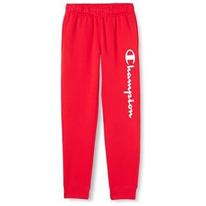 Champion Legacy Authentic Pants Powerblend Fleece Logo Rib Cuff Trainingsbroek voor heren, intens rood, XS, Intense rood