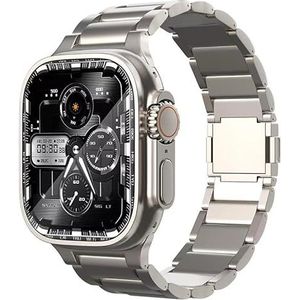 synsing Magnetische titanium armband Ultra 2 compatibel met Apple Watch Ultra 49 mm 45 mm 44 mm 42 mm 41 mm 40 mm 38 mm