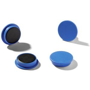 Durable 470306 magneten (32 mm, 720p) 4 stuks blauw voor steekbord, koelkast