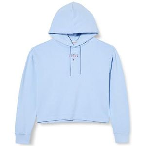 Tommy Jeans Tjw Rlx Essential Logo Hoodie Dw0dw17797 Dames Hoodies, Blauw (Moderate Blue)