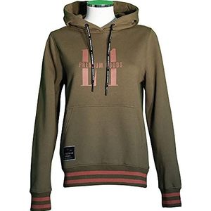 L1 Premium Goods Staple Sweatshirt met capuchon, dames, militair, S, Militair