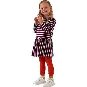 Sigikid Mini-jurk meisjes van biologisch katoen kinderjurk, paars/wit gestreept, 98, paars/wit gestreept