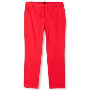 Pinko Beau pantalon lin stretch élégant pour femme, R48_rouge Formula1, 42