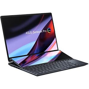 ASUS Zenbook Pro 14 Duo OLED UX8402ZA-M3043W - 14,5 inch WQXGA+ laptop (Core I7-12700H, 16 GB RAM, 512 GB SSD, Iris XE GRAPHICS, Windows 11 Home) TECNOLóGICO, TEDO QWERTY Español