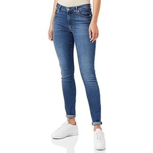 Seven for all dames skinny jeans Mankind International SAGL, blauw (Mid Blue RL)