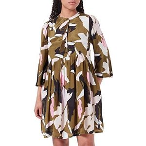 KAFFE Karosa Tunic Casual Dress Femme, Lizard/Pink/Graphic Print, 36