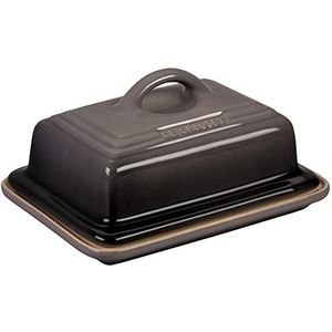 Le Creuset Botervloot van aardewerk, 900 g, 17 x 12,5 x 9 cm, Flint, 70837174440000