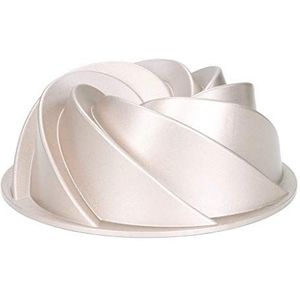 Staab's Design tulbandvorm, diameter 24 cm, fretvorm, verschillende afwerkingen, koper metallic, hoogwaardig gegoten aluminium (Rondello)