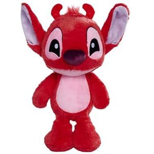 Disney Lilo en Stitch Leroy pluche dier voor kinderen vanaf de eerste maanden, rood, 25 cm