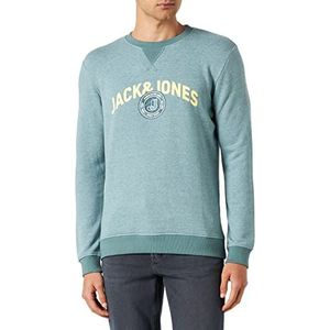 Jack & Jones Jcoounce Logo - Sweatshirt met ronde hals voor heren, Trellis/Detail: Melange
