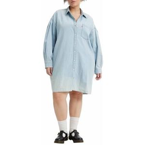 Levi's Plus Size Rhea Shirt Jurk voor Dames (1 stuk), Goede cijfers 4