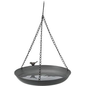 Vogeldrinkbak om op te hangen, metaal, 30 cm, grijs Trixie