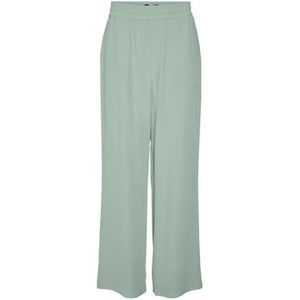 VERO MODA Vmcarmen Hw Wide Pantalon à enfiler Noos pour femme, Silt Green, XXL / 32L