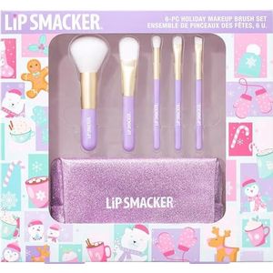 Lip Smacker Set van 6 make-upkwasten voor gezichtspoeders, romige blush, oogschaduw en eyeliners, alles in de make-uptas
