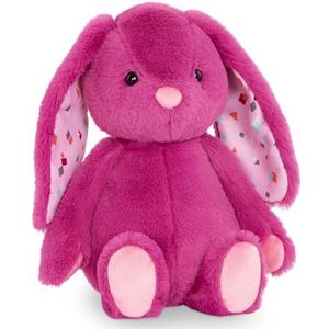 B. toys by Battat - BX1925C30Z - Plumberry Bunny - Happy Hues - Zacht en behaaglijk pluche konijn - Wasbaar - Vanaf 0 maanden - Kleur Fuchsia - 30,48 cm