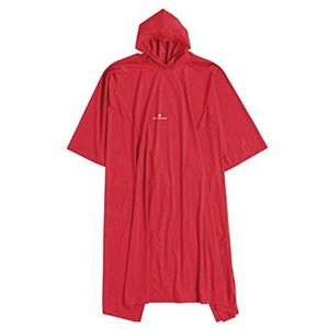 Ferrino Uniseks regenponcho voor kinderen, Rood