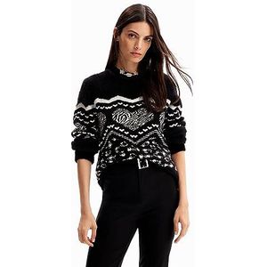 Desigual Sweater creta dames, zwart.