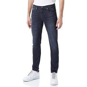 7 For All Mankind Heren JSMXC340 Jeans, Regular, Zwart, 30, zwart.