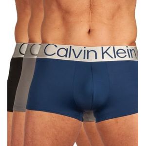 Calvin Klein 3 stuks boxershorts voor heren, lage taille, tricot (3 stuks), Meerkleurig