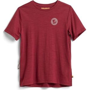 Fjällräven Wool Dames Outdoor Wol T-Shirt Granaatappel Rood Maat XL Granaatappel Granaatappel Rood XL, Granaatappel rode granaatappel
