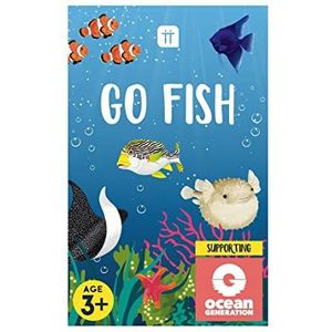 Talking Tables Go Fish Kaartspel voor kinderen | Instant Animal Reisspel voor kinderen en familie met educatief feitenbestand over de oceaan