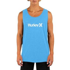 Hurley M One & Only Tanktops voor heren, Lt Photoblu HU/(wit).