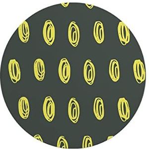 Questo Casa, Ronde muismat met antislip onderkant voor kantoor en thuis, diameter 22 cm