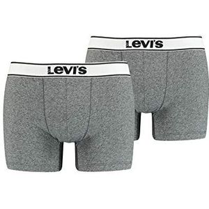 Levi's Vintage Heather Boxershorts voor heren, verpakking van 2 stuks, grijs.