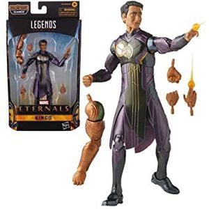 The ETERNALS Hasbro Marvel Legends Series E95325X0 actiefiguur Kingo 15 cm filmdesign bevat 2 accessoires vanaf 4 jaar, meerkleurig