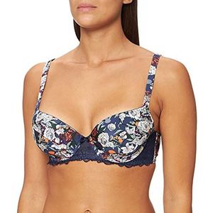 Sans Complexe BH-mand met schalen voor dames, bloemenprint, blauw