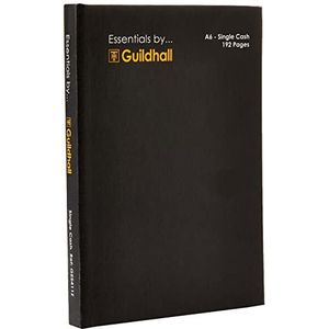 Exacompta - Ref. GES411Z - Guildhall - Essentials Single Cash A5 rekeningboek, 148 x 105 mm, 192 pagina's voorbedrukt papier van 80 g/m² - ontvangsten, uitgaven, samenvattingen