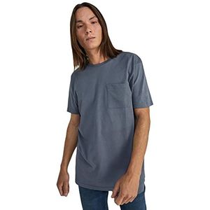 Springfield T-shirt voor heren, middelblauw, maat XS, Medium Blauw