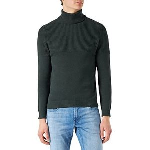 Only & Sons Onsal Life Reg 7 Roll Knit BF Sweater, Vert foncé, L Homme, Vert Foncé, L