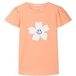 TOM TAILOR T-shirt pour fille, 23680 - Papaya Orange, 92-98
