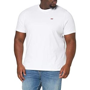 Levi's Big & Tall Original Housemark Tee T-shirt voor heren, wit +