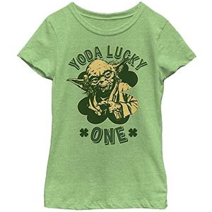 Star Wars T-shirt Lucky One Girls korte mouw appelgroen, Apple Groen
