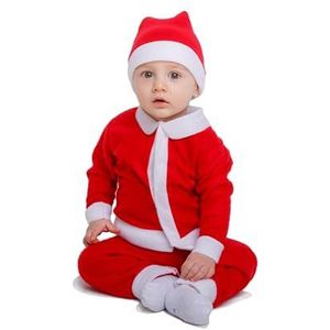 Ciao - Kerstman verkleedkostuum, kleur rood, wit, 6-12 maanden, 25024.6-12