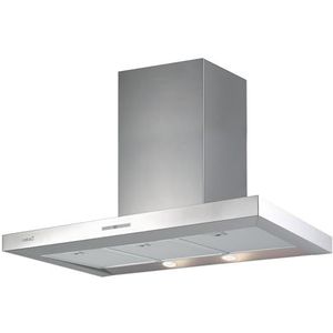 LEGEND X 900 Afzuigkap voor de keuken, decoratief type, motor van 130 W, energieklasse A, 5 afzuigvermogens, elektronisch bedieningspaneel, van roestvrij staal Cata