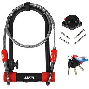 Zétal K-Traz U13, zeer diefstalveilig U-slot voor fiets, beugel van zeer robuust staal, optioneel 120 cm kabel, hangslot voor fiets, elektrische fiets, mountainbike, scooter, motorfiets