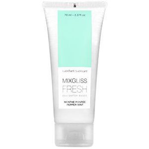 MixGliss - Fresh - Lubrifiant Intime à Base d'Eau - Sensation Fraîche - Effet Retardant - Menthe Poivrée - Fabriqué en France - 70ml
