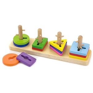 Viga Toys Vormenspel 10-delig Multicolor