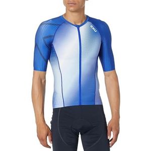 Nuokix Aero Tri T-shirt met korte mouwen voor heren, Zwart/Wit