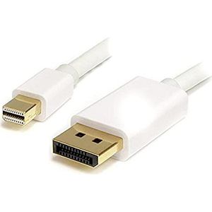StarTech.com Mini DisplayPort naar DisplayPort 1.2 kabel, 1 m - adapterkabel Mini DP naar DP 4K x 2K UHD - kabel Mini DP naar DP voor monitor - conversie mDP naar DP (MDP2DPMM1MW)