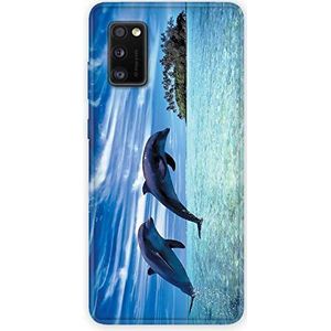 Beschermhoes voor Samsung Galaxy A41, dolfijn