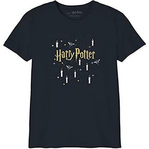 HARRY POTTER Bohapomts155 T-shirt voor jongens, Marine.