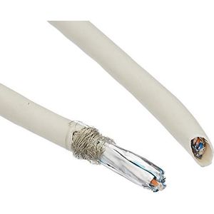 Draka CAT7 UCHOME SS26 S/FTP PiMF installatiekabel, wit, 100 m, installatiekabel, speciaal voor thuisgebruik, afgeschermde netwerkkabel, wit en gemakkelijk te installeren