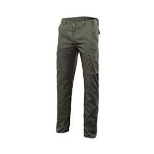 VELILLA Unisex elastische lange broek voor werk van duurzame en flexibele stof, jachtgroen