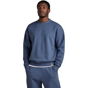 G-STAR RAW Sweat-shirt ample Essential unisexe pour homme, Bleu (Vintage Indigo D22995-d395-g278), XS