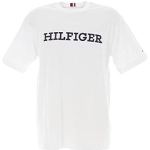 Tommy Hilfiger T-shirt monotype Embro Graphic S/S pour homme, White, S